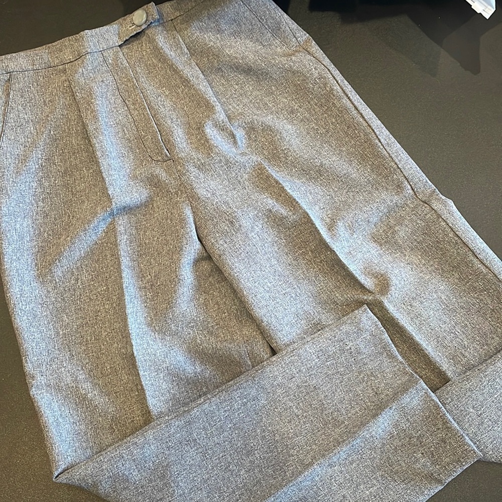 Vintage grey handmade ladies dress pants medium